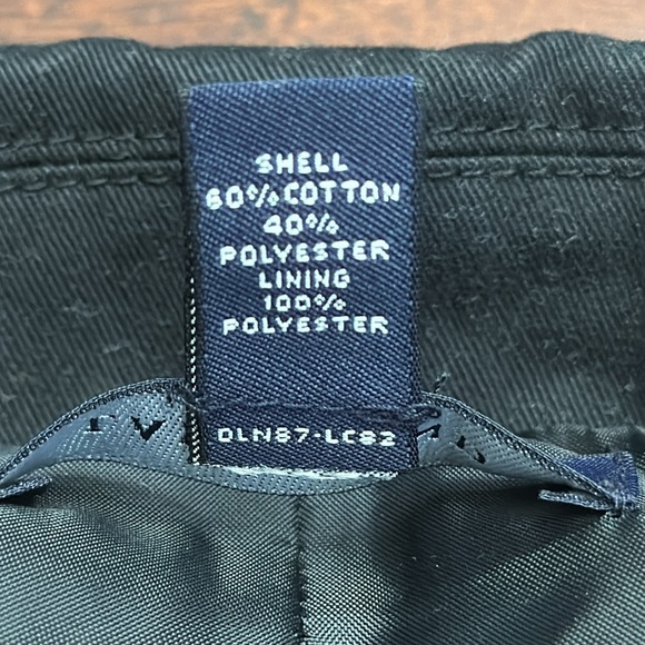 Lands' End Black Blazer Button Front Pockets 8 Petite - Picture 7 of 9